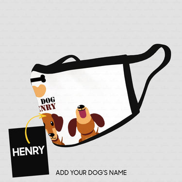 Personalized Dog Gift Idea - I Love My 3 Dogs For Dog Lovers - Cloth Mask